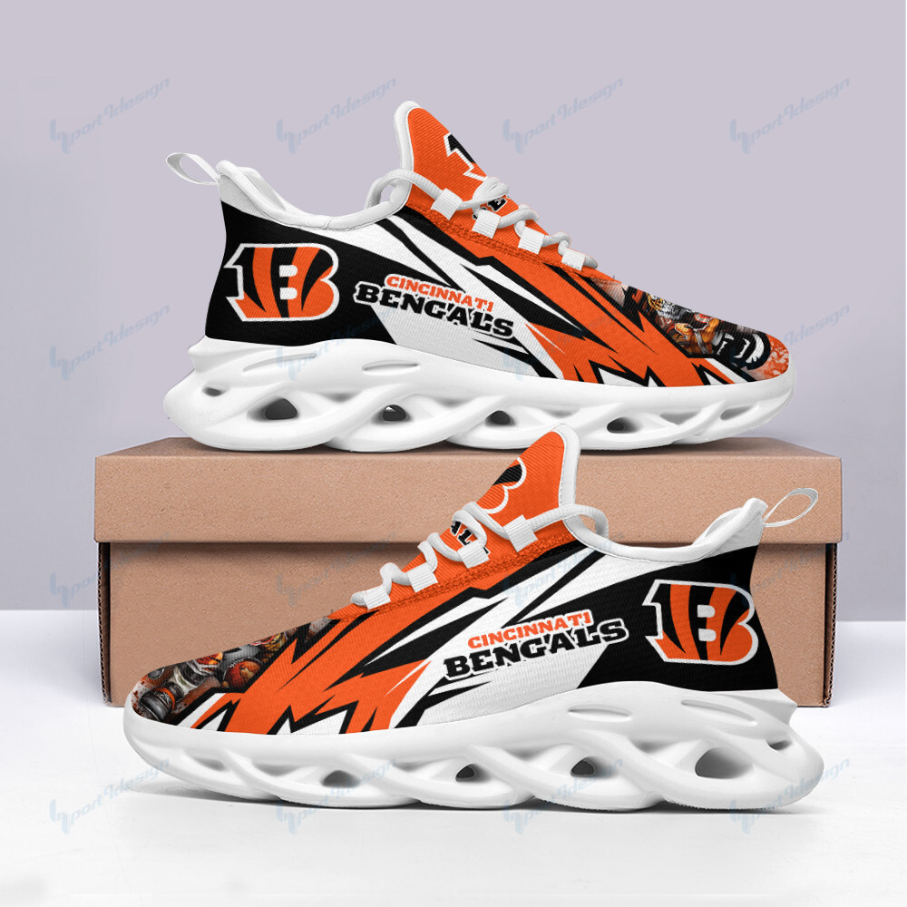 JWFancy Cincinnati Bengals NFL Max Soul Shoes Sneakers For Men And Women