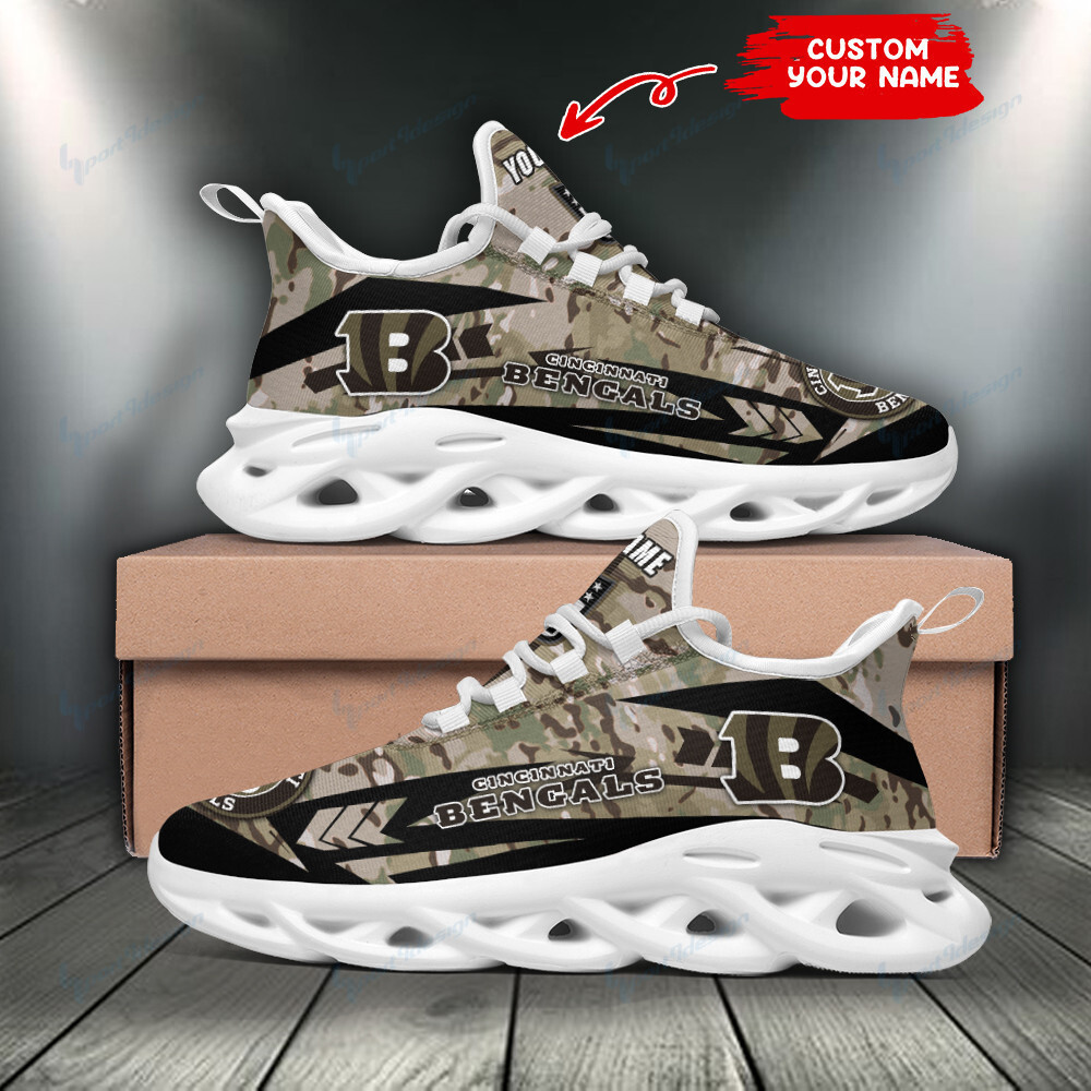 JWFancy Cincinnati Bengals NFL Max Soul Shoes Sneakers For Men And Women
