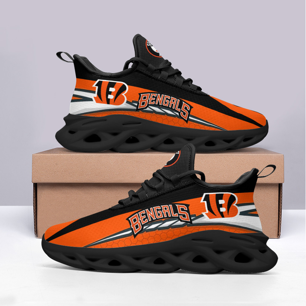 JWFancy Cincinnati Bengals NFL Max Soul Shoes Sneakers For Men And Women