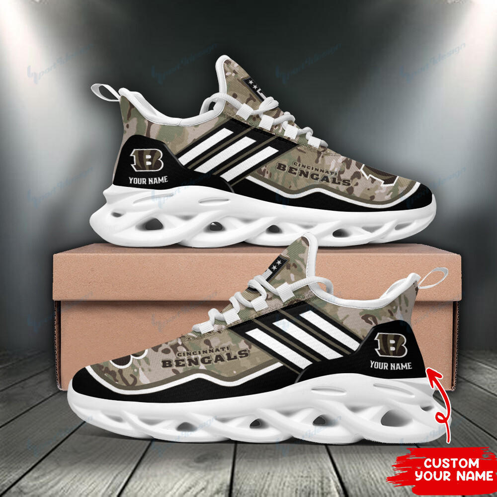 JWFancy Cincinnati Bengals NFL Max Soul Shoes Sneakers For Men And Women