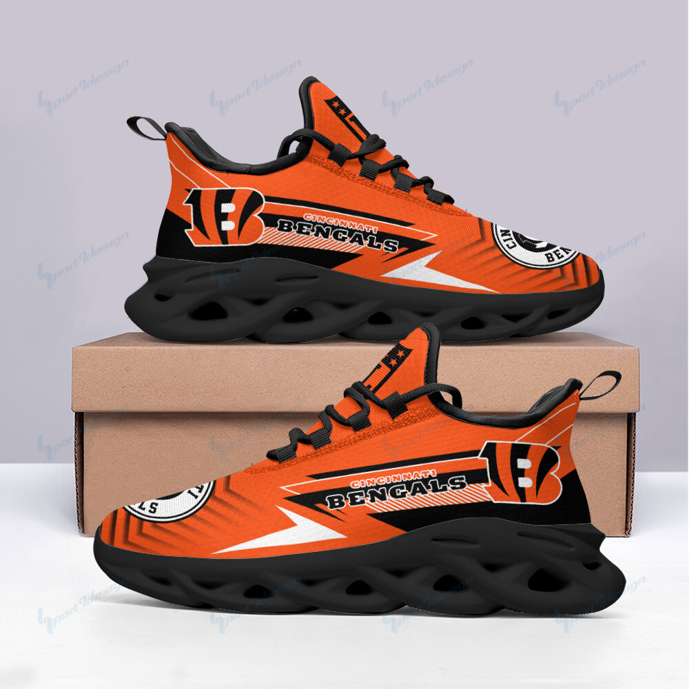 JWFancy Cincinnati Bengals NFL Max Soul Shoes Sneakers For Men And Women