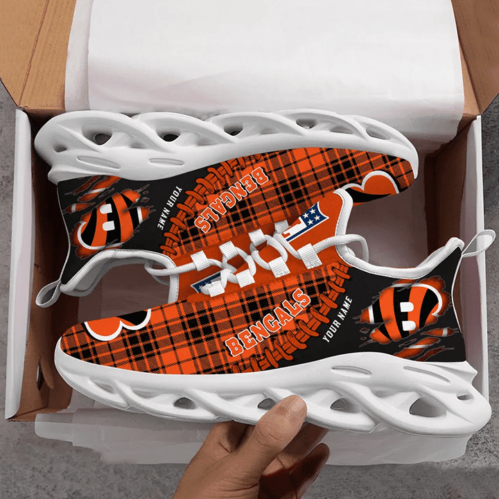 JWFancy Cincinnati Bengals NFL Max Soul Shoes Sneakers For Men And Women