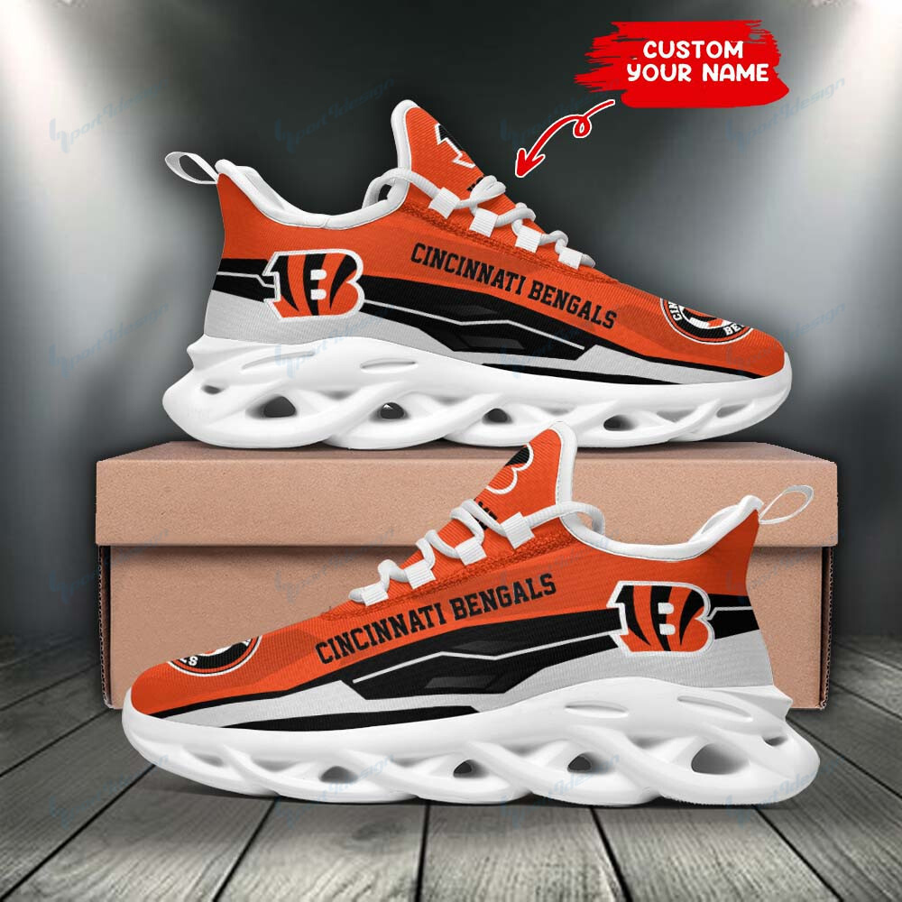 JWFancy Cincinnati Bengals NFL Max Soul Shoes Sneakers For Men And Women