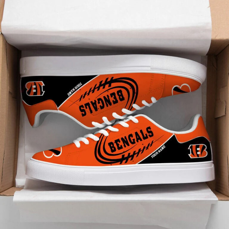 JWFancy Cincinnati Bengals Skate Stan Shoes Sneakes For Men And Women
