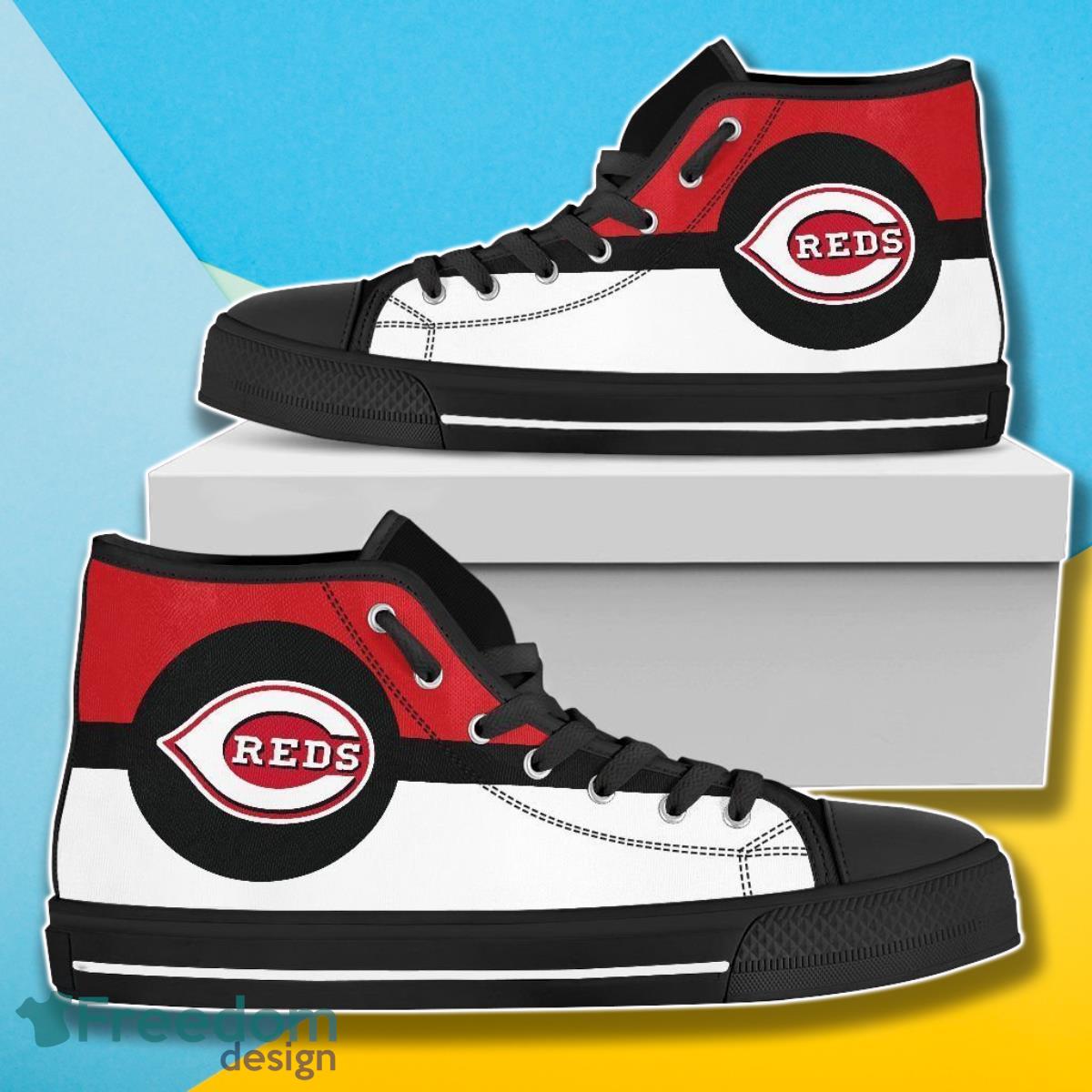 JWFancy Cincinnati Reds High Top Canvas Sneakers Shoes For Men And Women