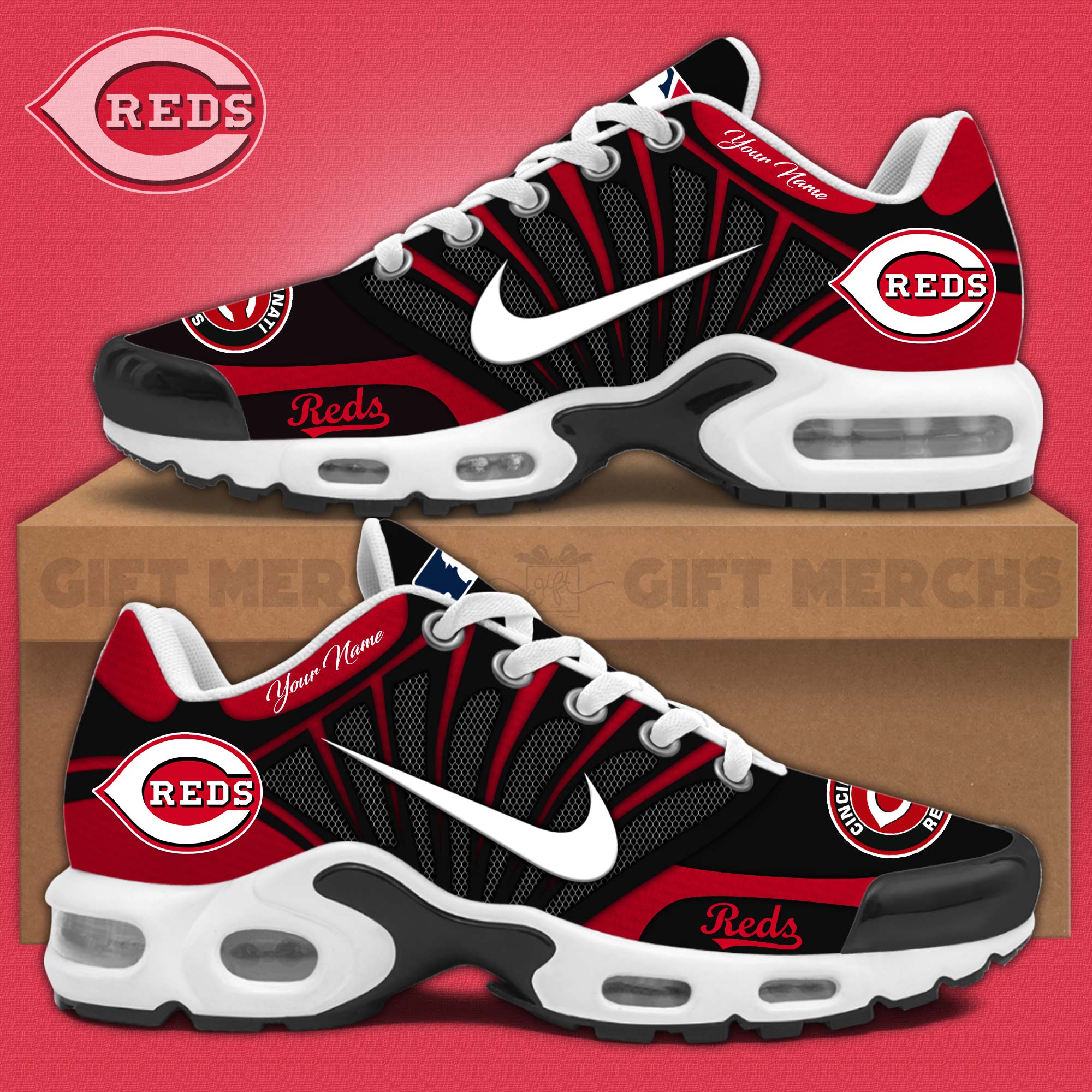 JWFancy Cincinnati Reds TN Shoes Sneakers For Men And Women