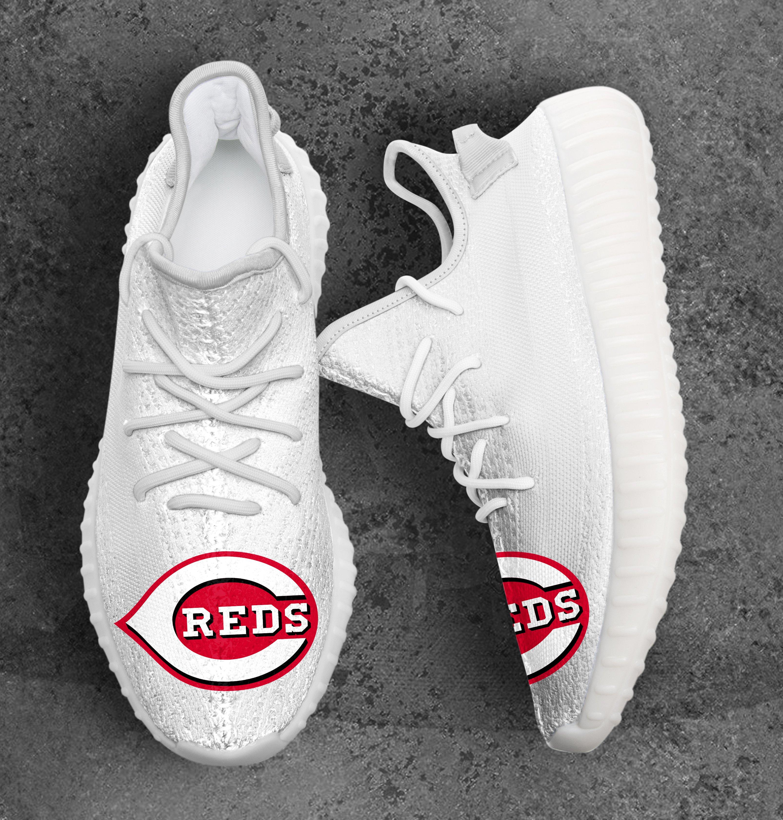 JWFancy Cincinnati Reds Yeezy Boost Shoes For Men And Women