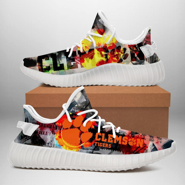 JWFancy Clemson Tigers Yeezy Boost Shoes For Men And Women