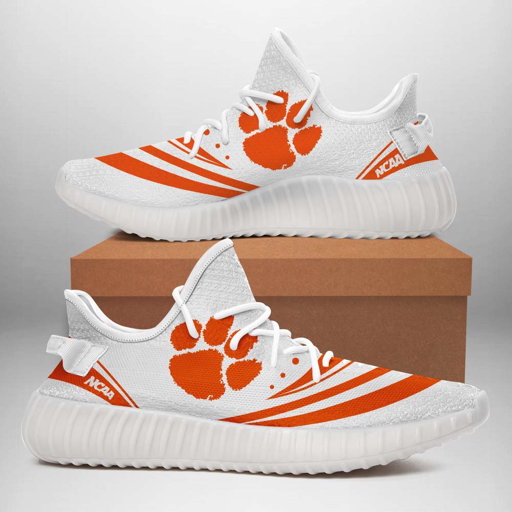 JWFancy Clemson Tigers Yeezy Boost Shoes For Men And Women