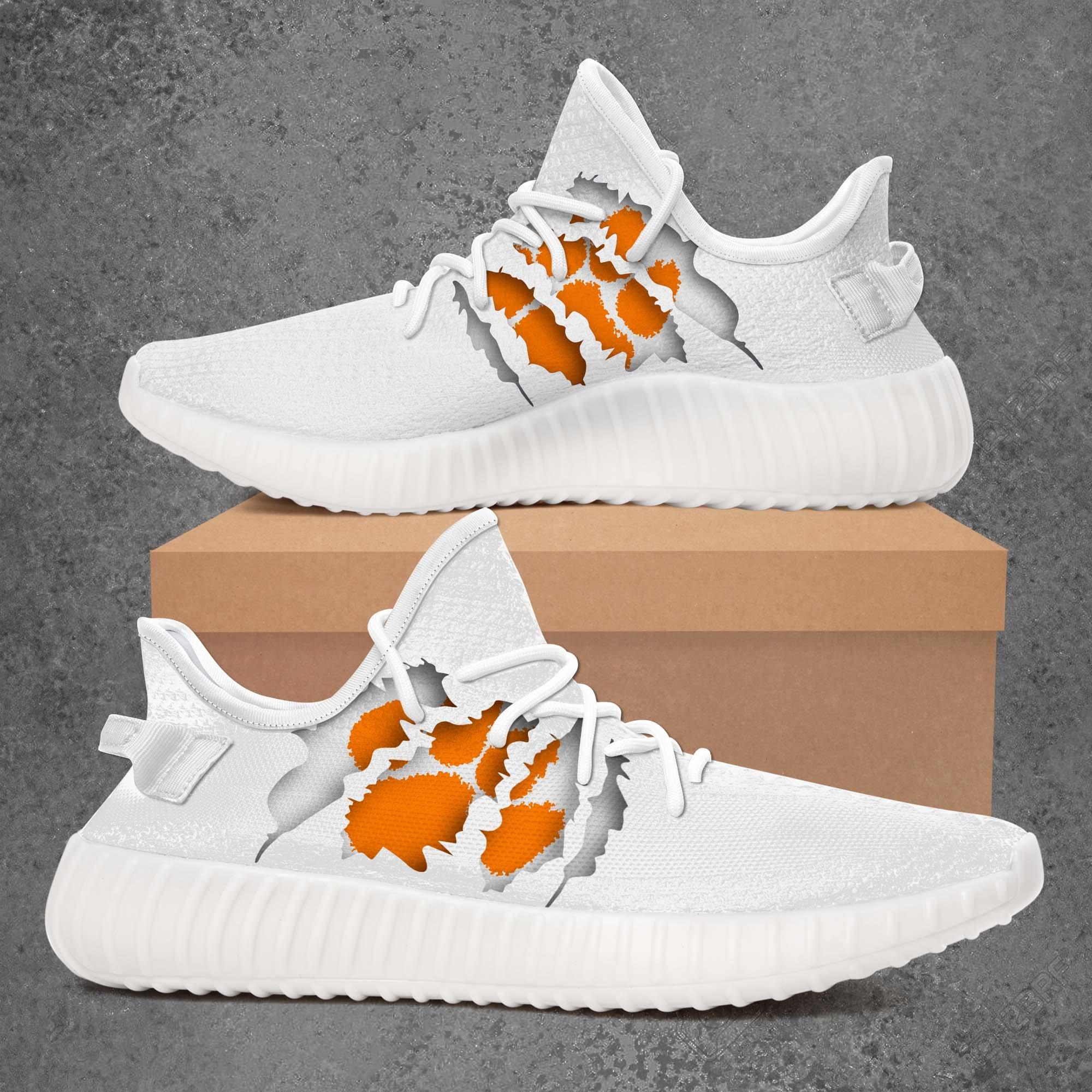 JWFancy Clemson Tigers Yeezy Boost Shoes For Men And Women