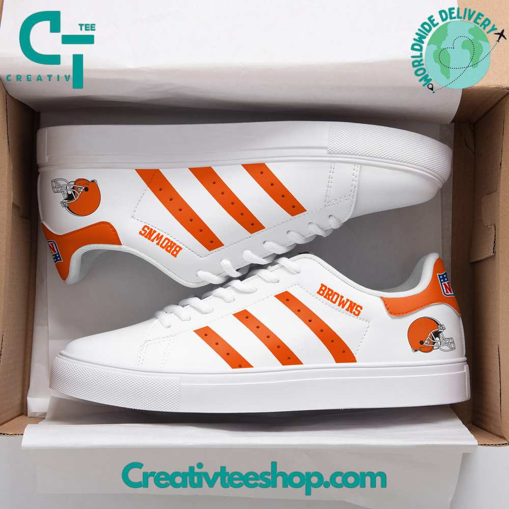 JWFancy Cleveland Brown Skate Stan Shoes Sneakes For Men And Women