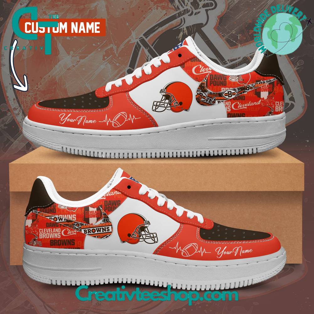 JWFancy Cleveland Browns Air Low-Top Sneakers Shoes For Men And Women