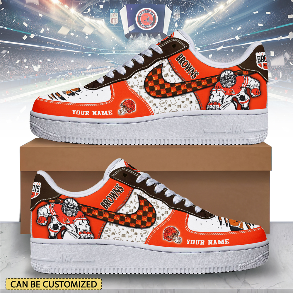 JWFancy Cleveland Browns Air Low-Top Sneakers Shoes For Men And Women