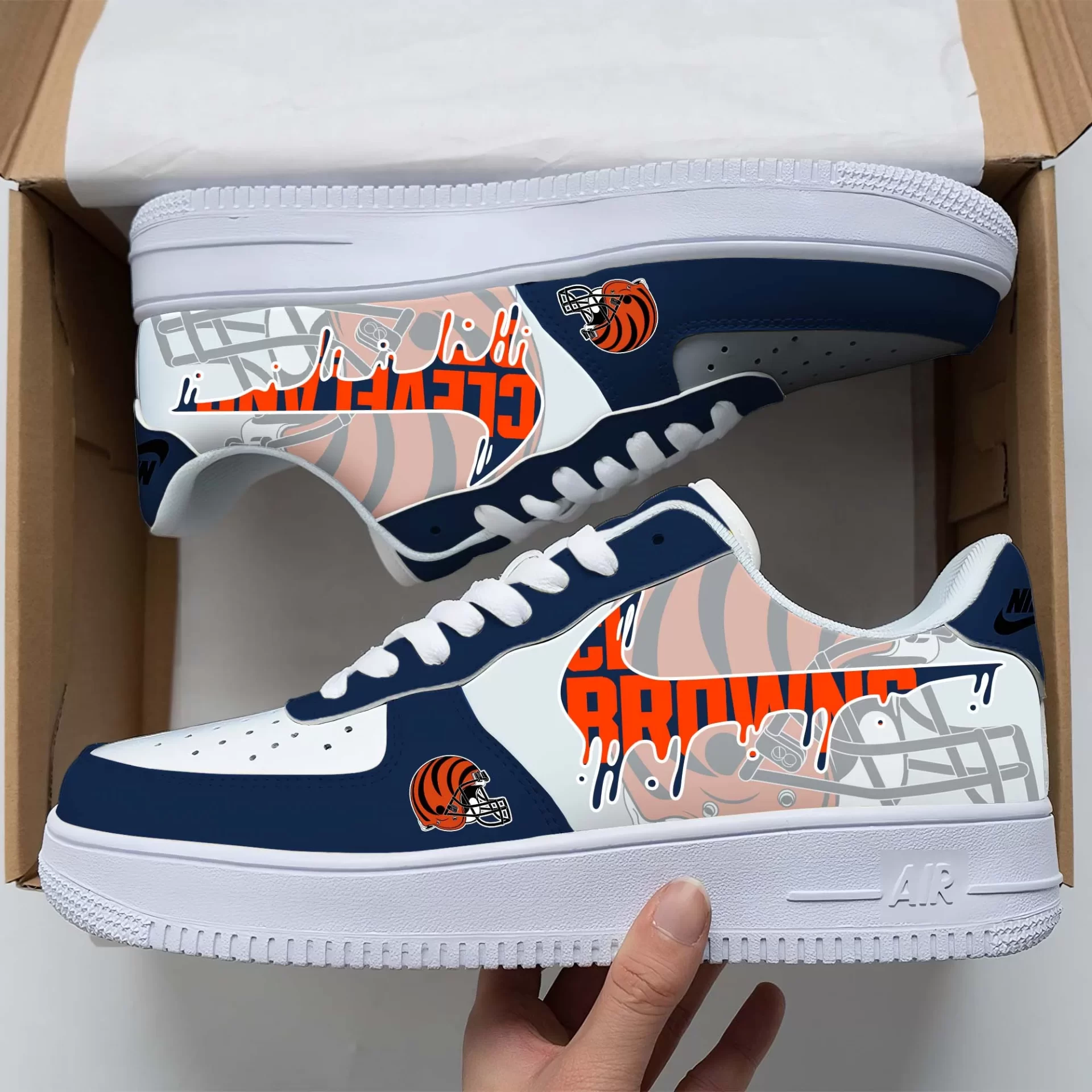 JWFancy Cleveland Browns Air Low-Top Sneakers Shoes For Men And Women