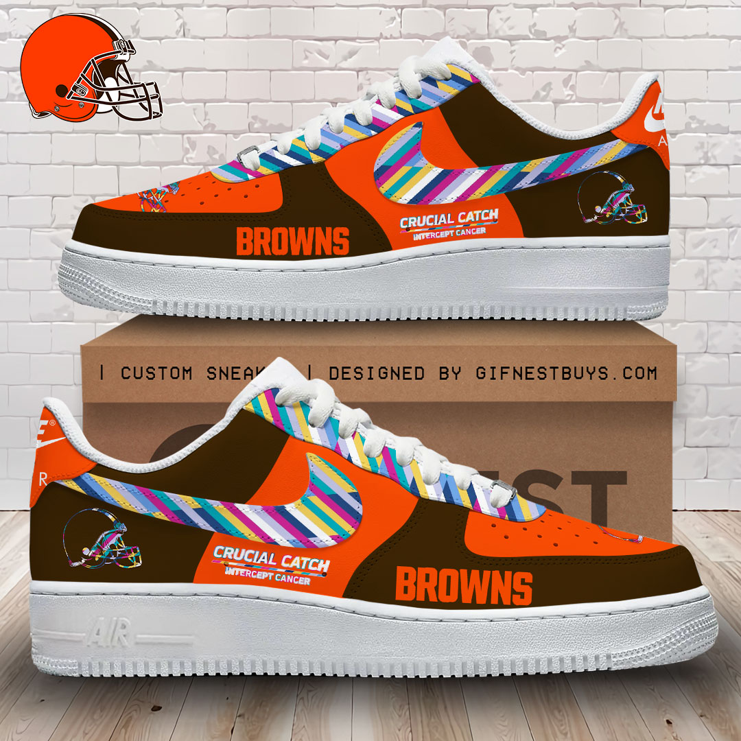 JWFancy Cleveland Browns Air Low-Top Sneakers Shoes For Men And Women