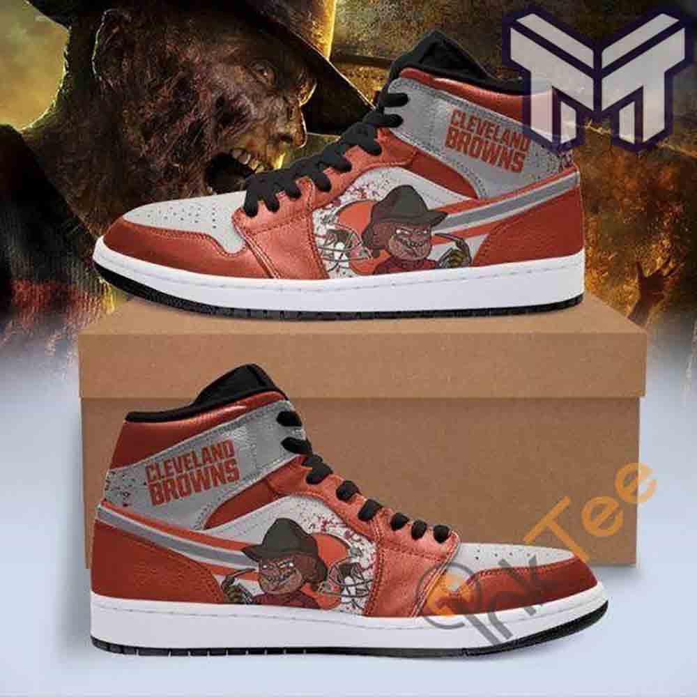 JWFancy Cleveland Browns AJ1 High Sneakers Shoes For Men And Women