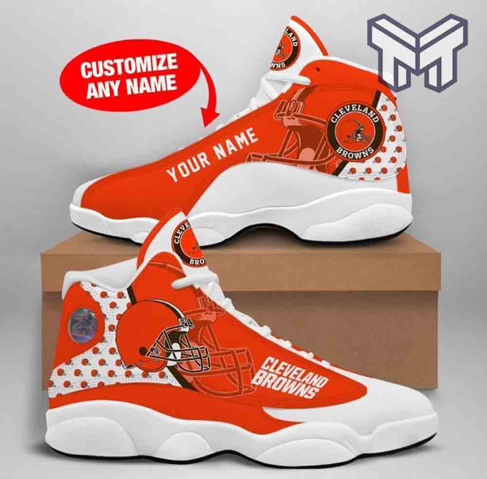 JWFancy Cleveland Browns AJ13 Sneakers Shoes For Men And Women