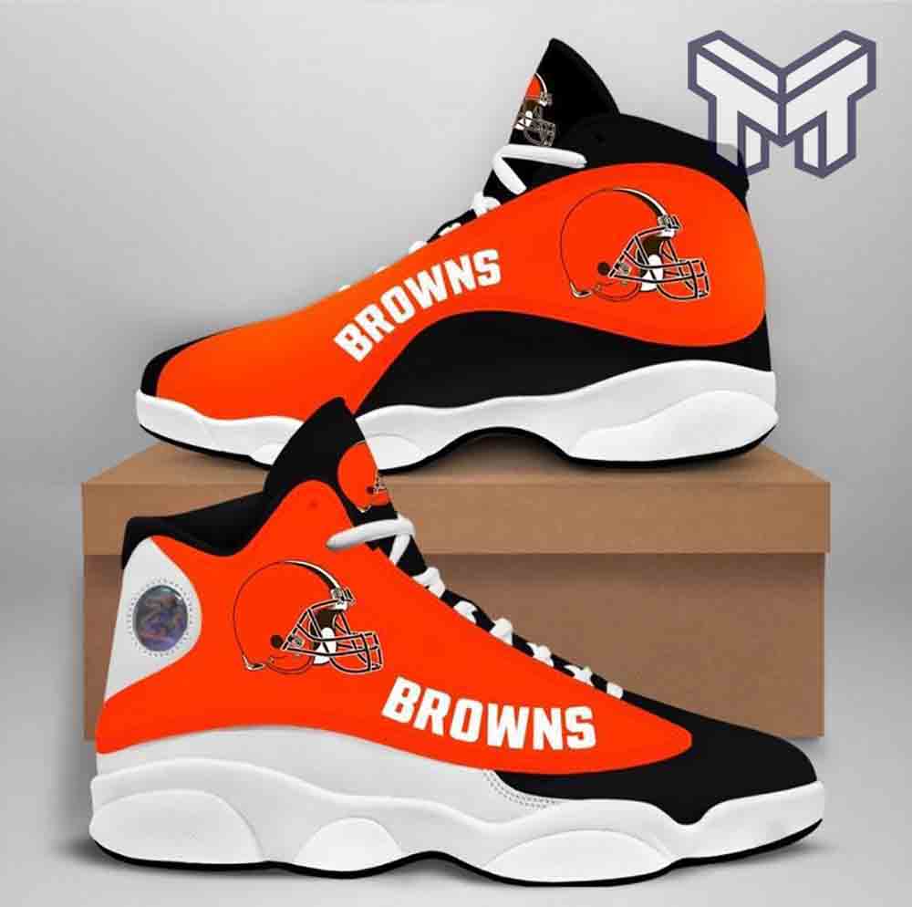 JWFancy Cleveland Browns AJ13 Sneakers Shoes For Men And Women