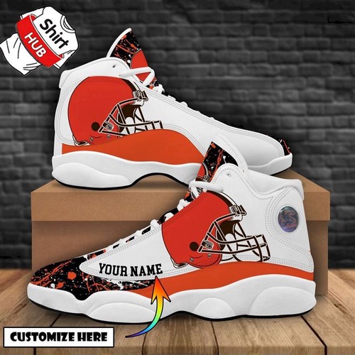 JWFancy Cleveland Browns AJ13 Sneakers Shoes For Men And Women
