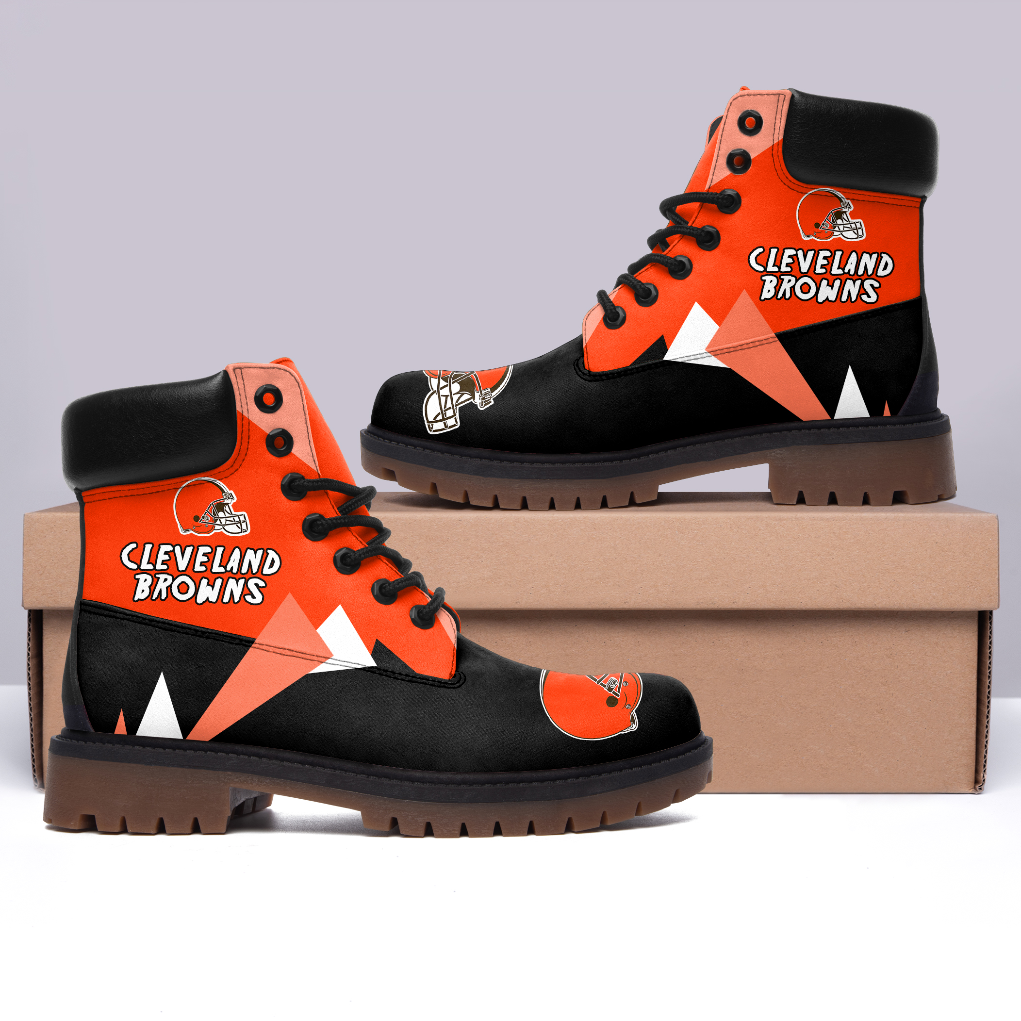 JWFancy Cleveland Browns Boots Shoes For Men And Women