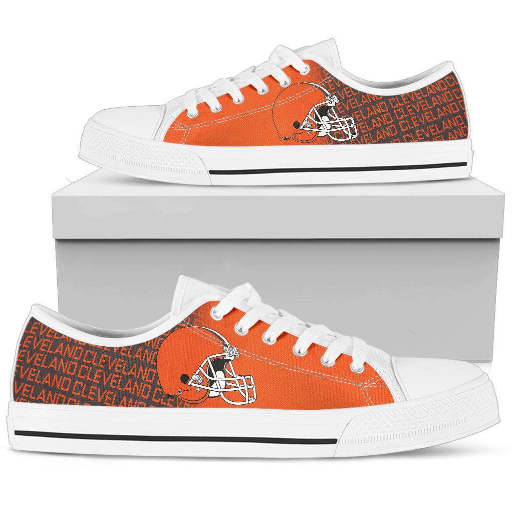 JWFancy Cleveland Browns Low Top Canvas Sneakers Shoes For Men And Women