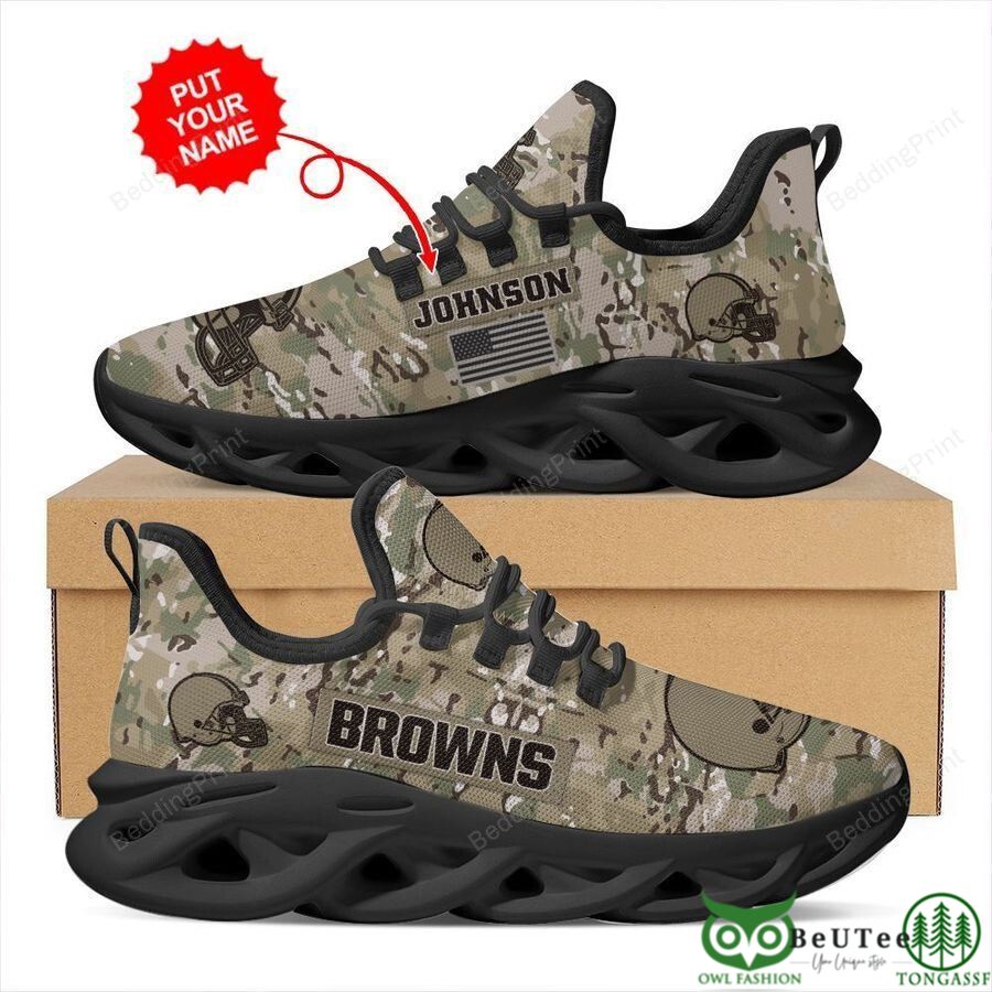 JWFancy Cleveland Browns Max Soul Shoes Sneakers For Men And Women
