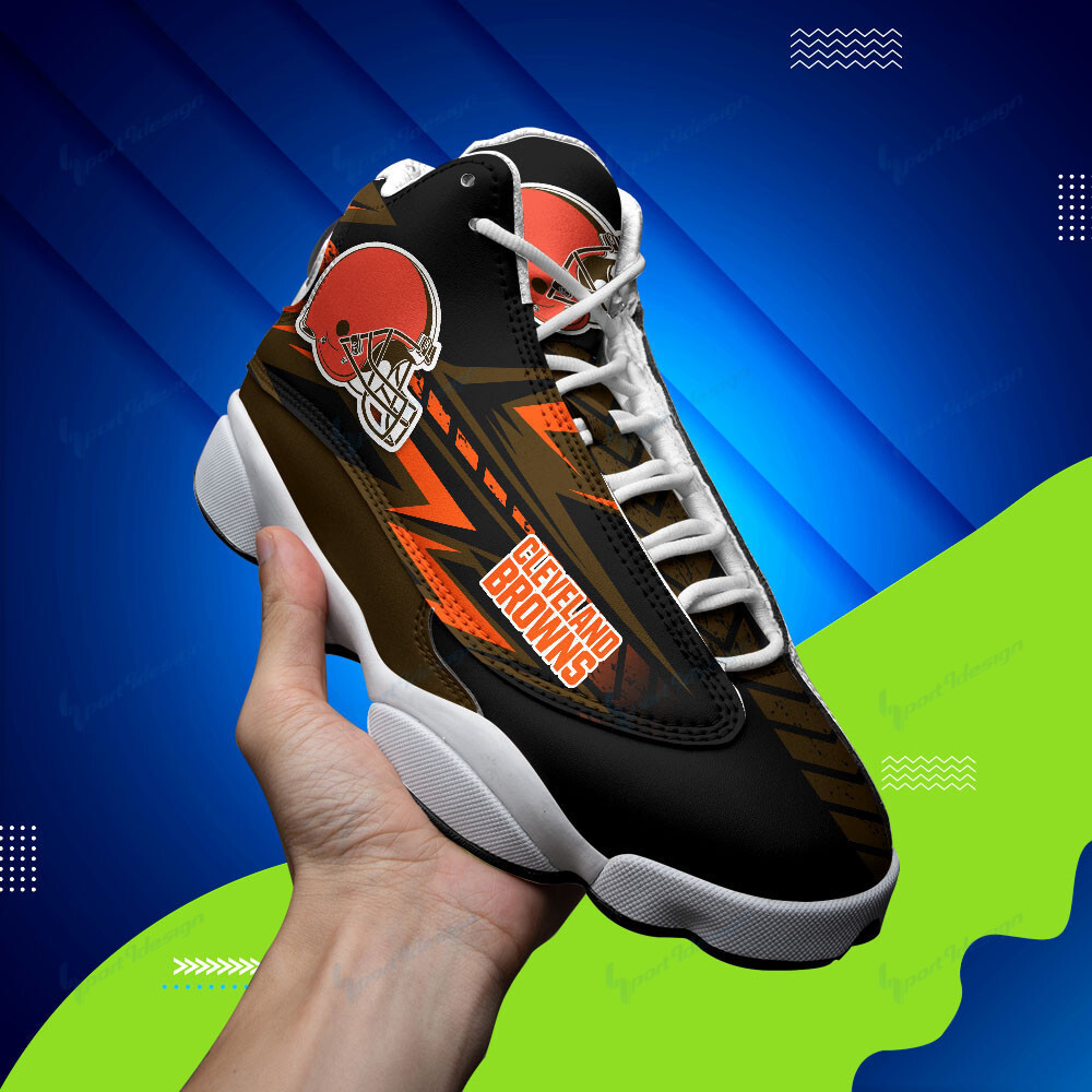 JWFancy Cleveland Browns NFL AJ13 Sneakers Shoes For Men And Women