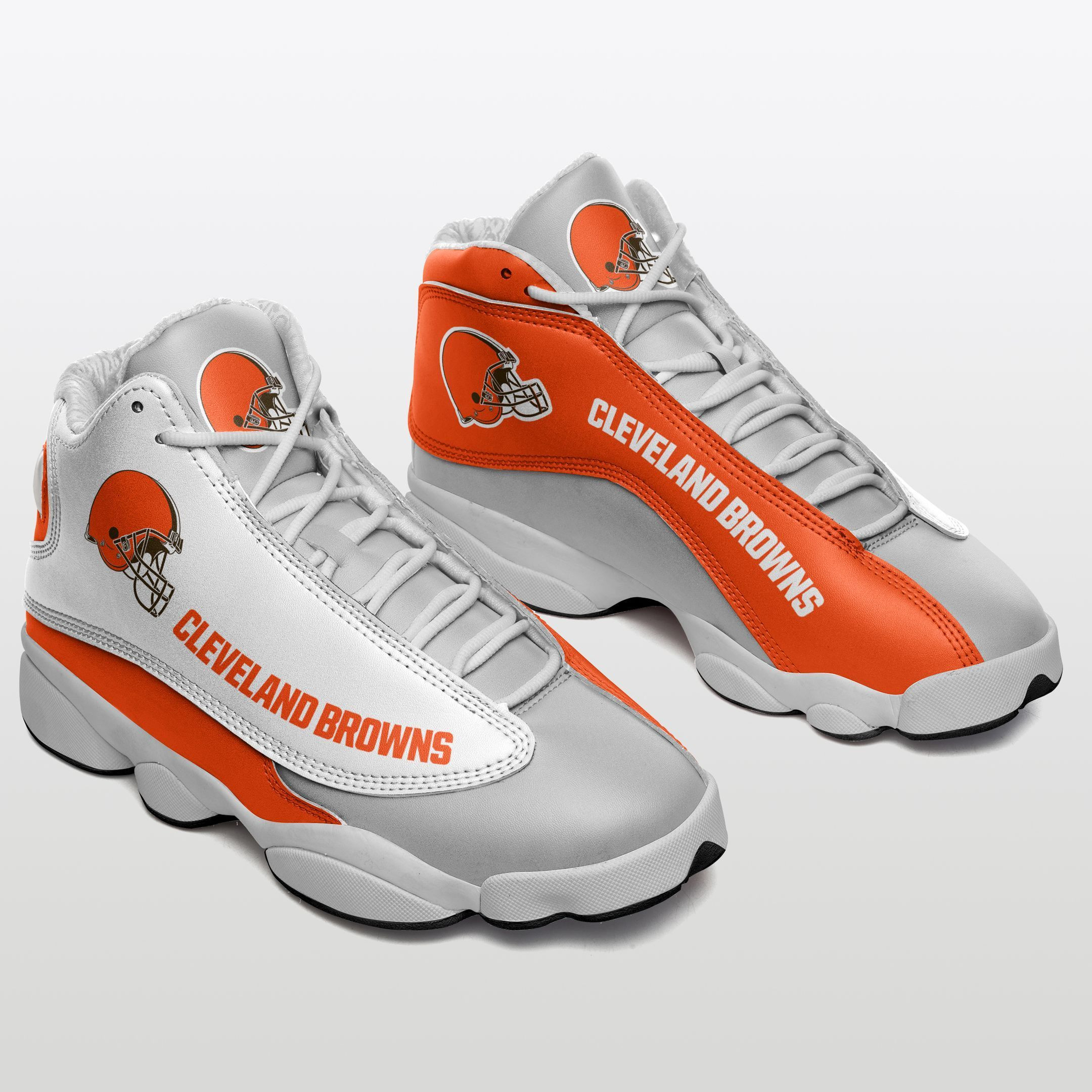 JWFancy Cleveland Browns NFL AJ13 Sneakers Shoes For Men And Women