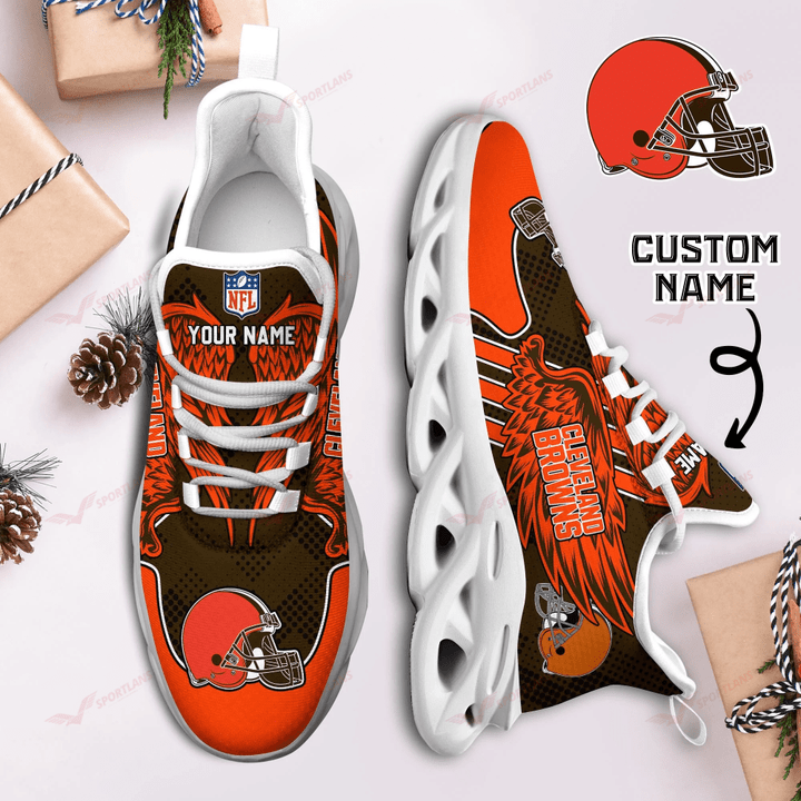 JWFancy Cleveland Browns NFL Max Soul Shoes Sneakers For Men And Women