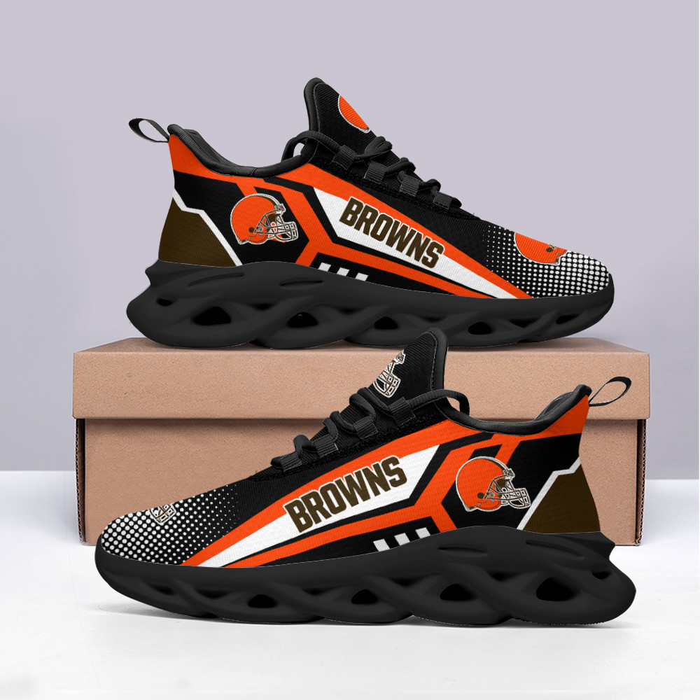 JWFancy Cleveland Browns NFL Max Soul Shoes Sneakers For Men And Women