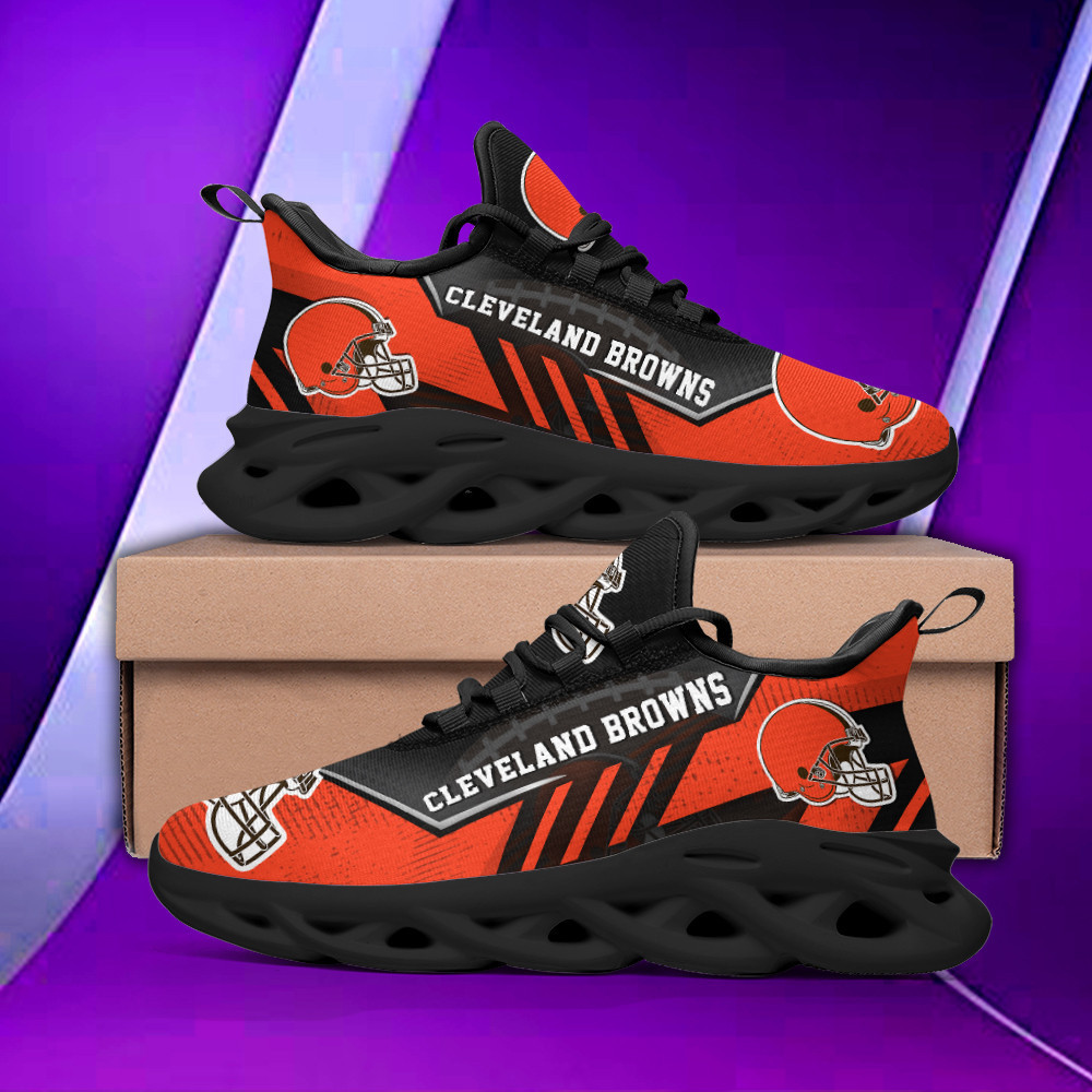 JWFancy Cleveland Browns NFL Max Soul Shoes Sneakers For Men And Women