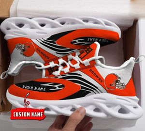 JWFancy Cleveland Browns NFL Max Soul Shoes Sneakers For Men And Women