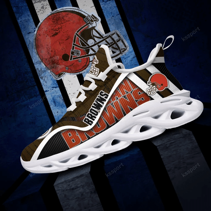 JWFancy Cleveland Browns NFL Max Soul Shoes Sneakers For Men And Women