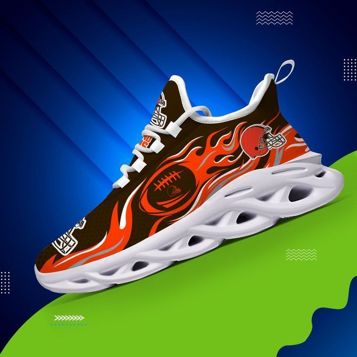 JWFancy Cleveland Browns NFL Max Soul Shoes Sneakers For Men And Women
