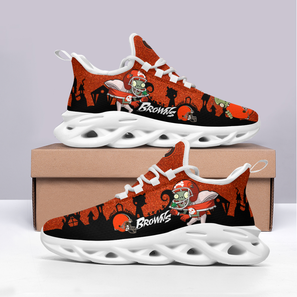 JWFancy Cleveland Browns NFL Max Soul Shoes Sneakers For Men And Women