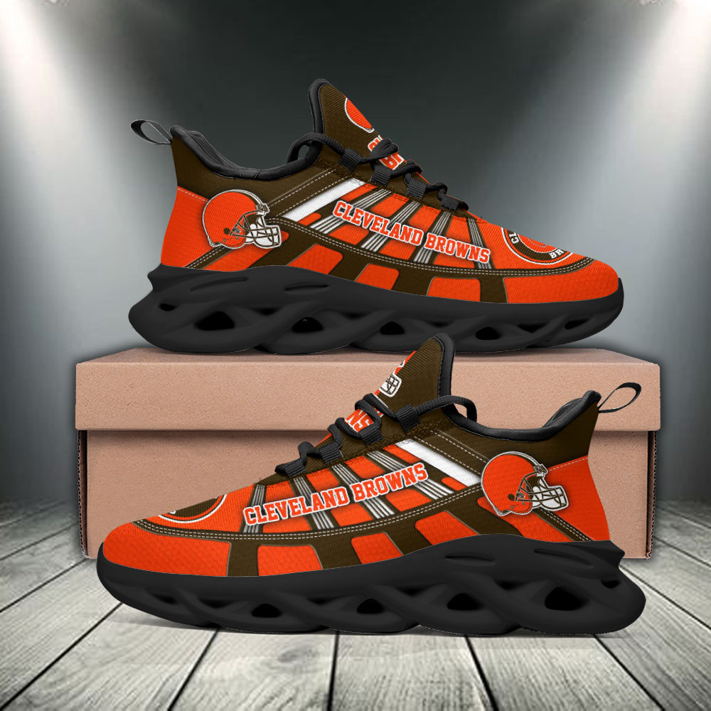 JWFancy Cleveland Browns NFL Max Soul Shoes Sneakers For Men And Women