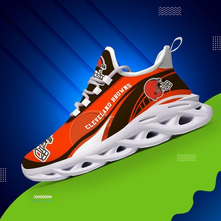 JWFancy Cleveland Browns NFL Max Soul Shoes Sneakers For Men And Women