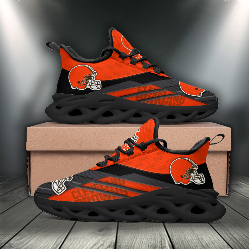 JWFancy Cleveland Browns NFL Max Soul Shoes Sneakers For Men And Women
