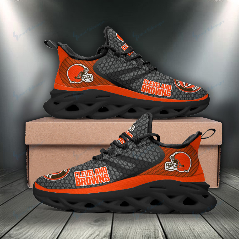 JWFancy Cleveland Browns NFL Max Soul Shoes Sneakers For Men And Women