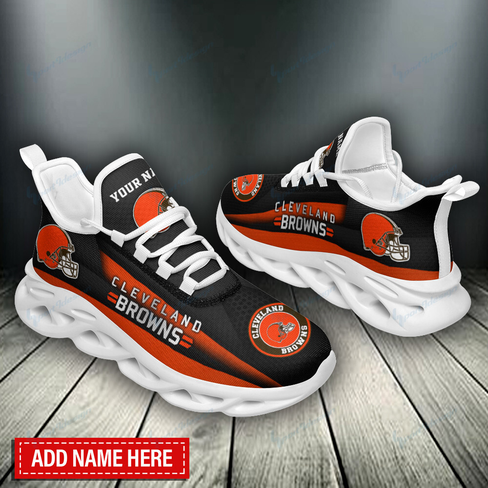 JWFancy Cleveland Browns NFL Max Soul Shoes Sneakers For Men And Women