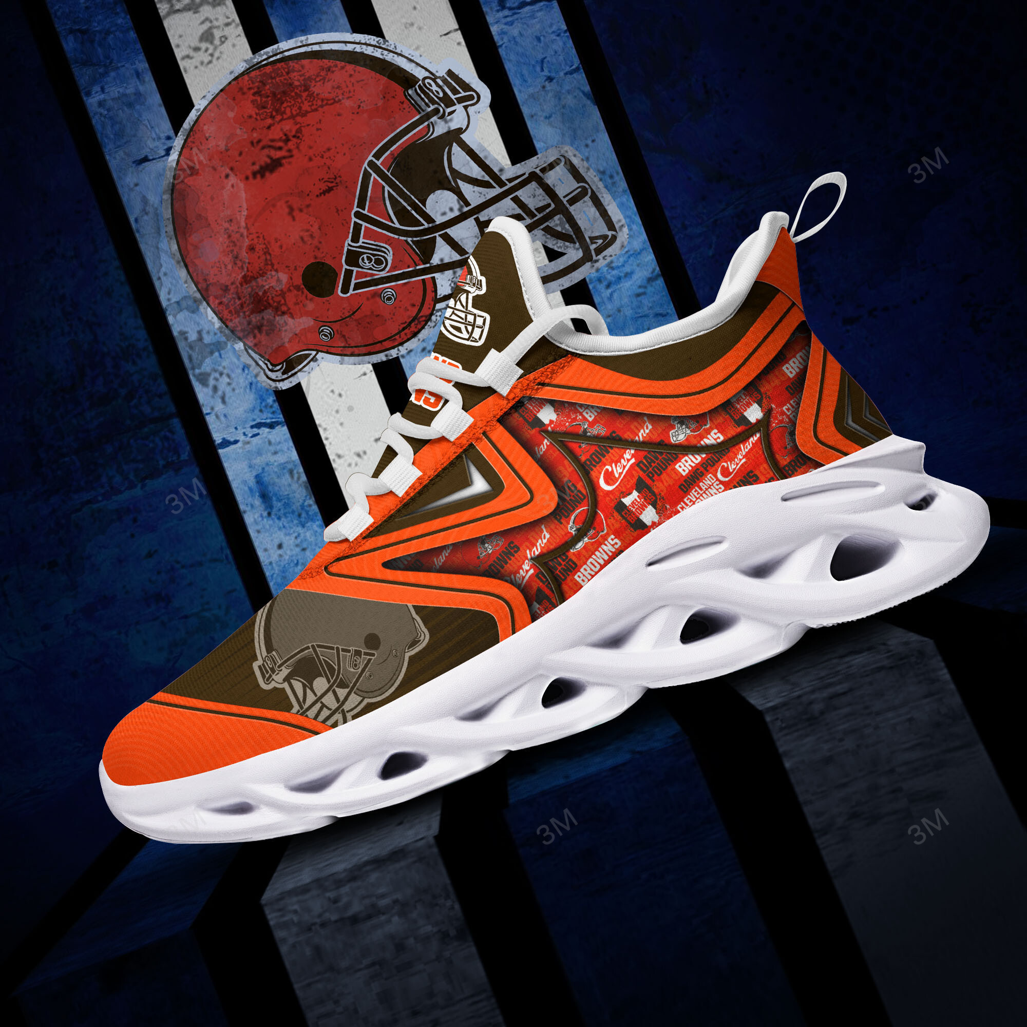 JWFancy Cleveland Browns NFL Max Soul Shoes Sneakers For Men And Women