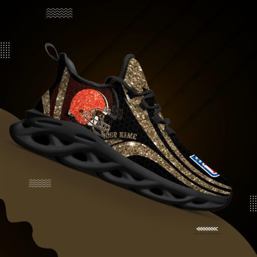 JWFancy Cleveland Browns NFL Max Soul Shoes Sneakers For Men And Women