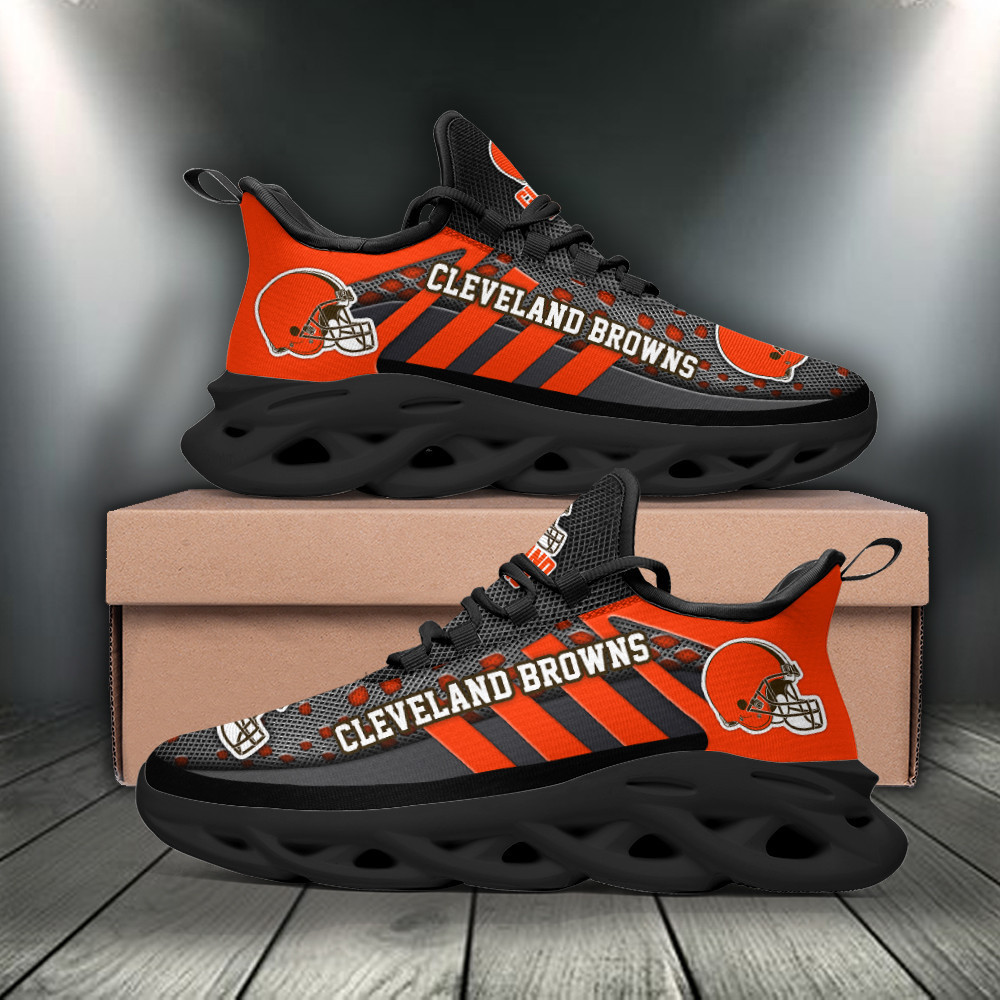JWFancy Cleveland Browns NFL Max Soul Shoes Sneakers For Men And Women