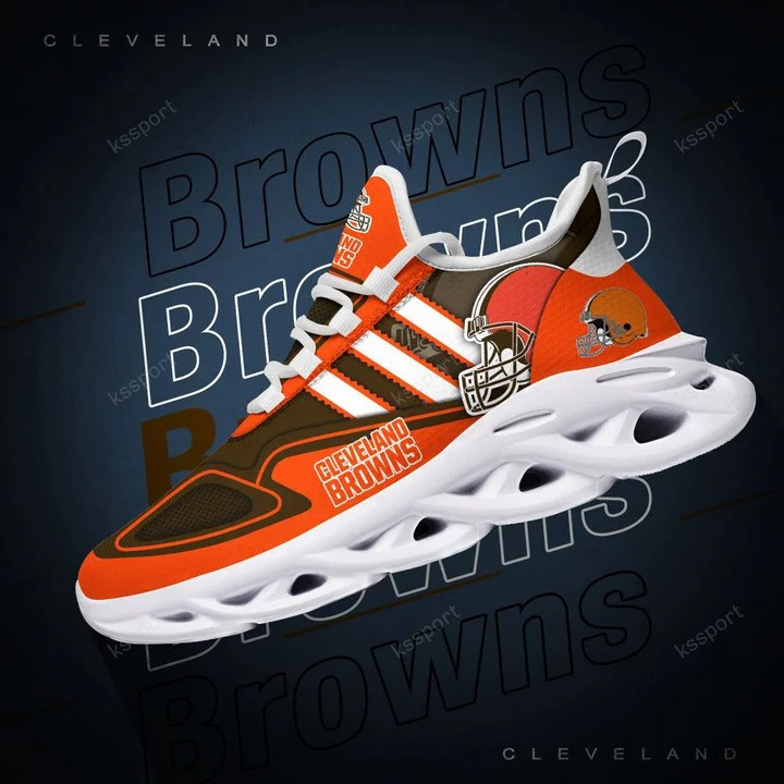 JWFancy Cleveland Browns NFL Max Soul Shoes Sneakers For Men And Women