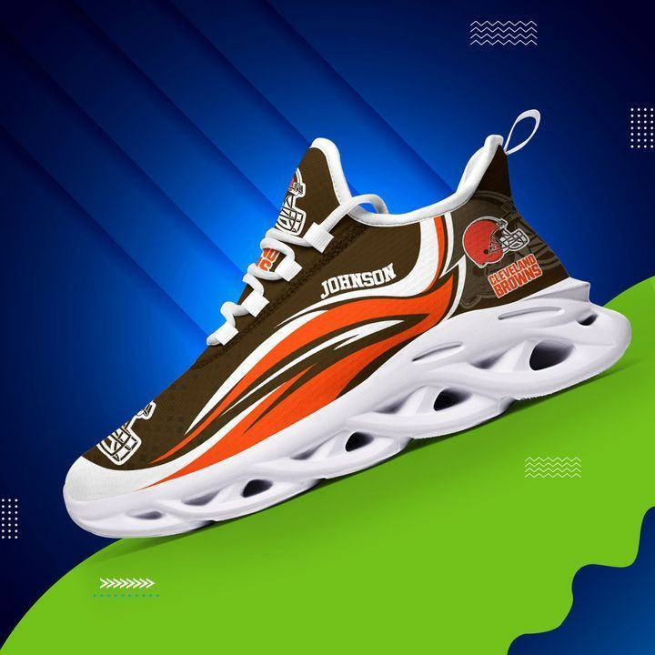 JWFancy Cleveland Browns NFL Max Soul Shoes Sneakers For Men And Women