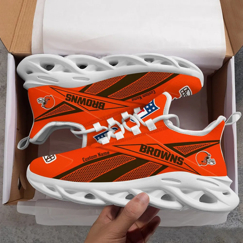 JWFancy Cleveland Browns NFL Max Soul Shoes Sneakers For Men And Women
