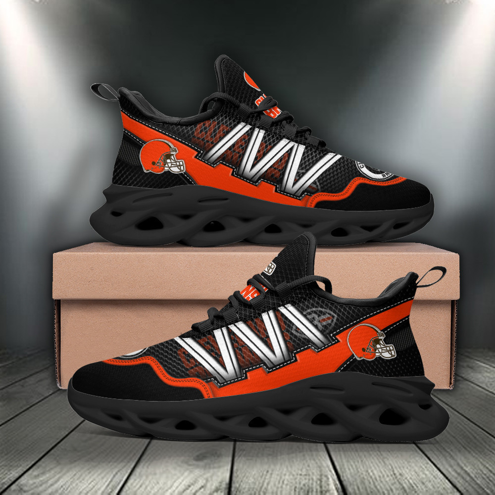 JWFancy Cleveland Browns NFL Max Soul Shoes Sneakers For Men And Women