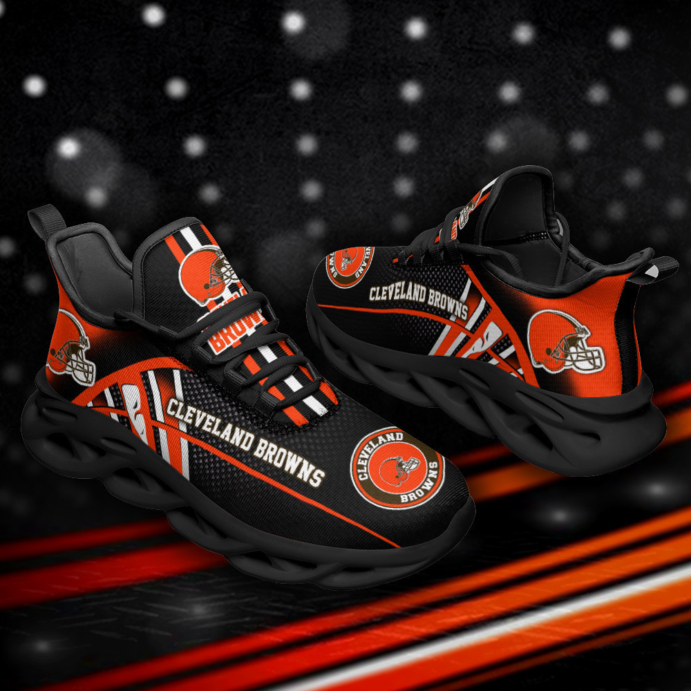 JWFancy Cleveland Browns NFL Max Soul Shoes Sneakers For Men And Women