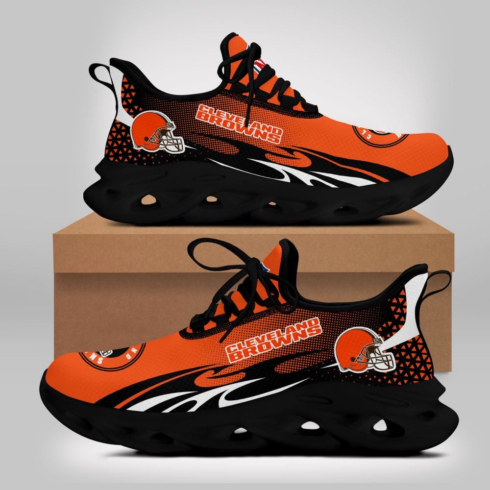 JWFancy Cleveland Browns NFL Max Soul Shoes Sneakers For Men And Women