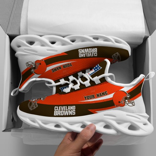 JWFancy Cleveland Browns NFL Max Soul Shoes Sneakers For Men And Women
